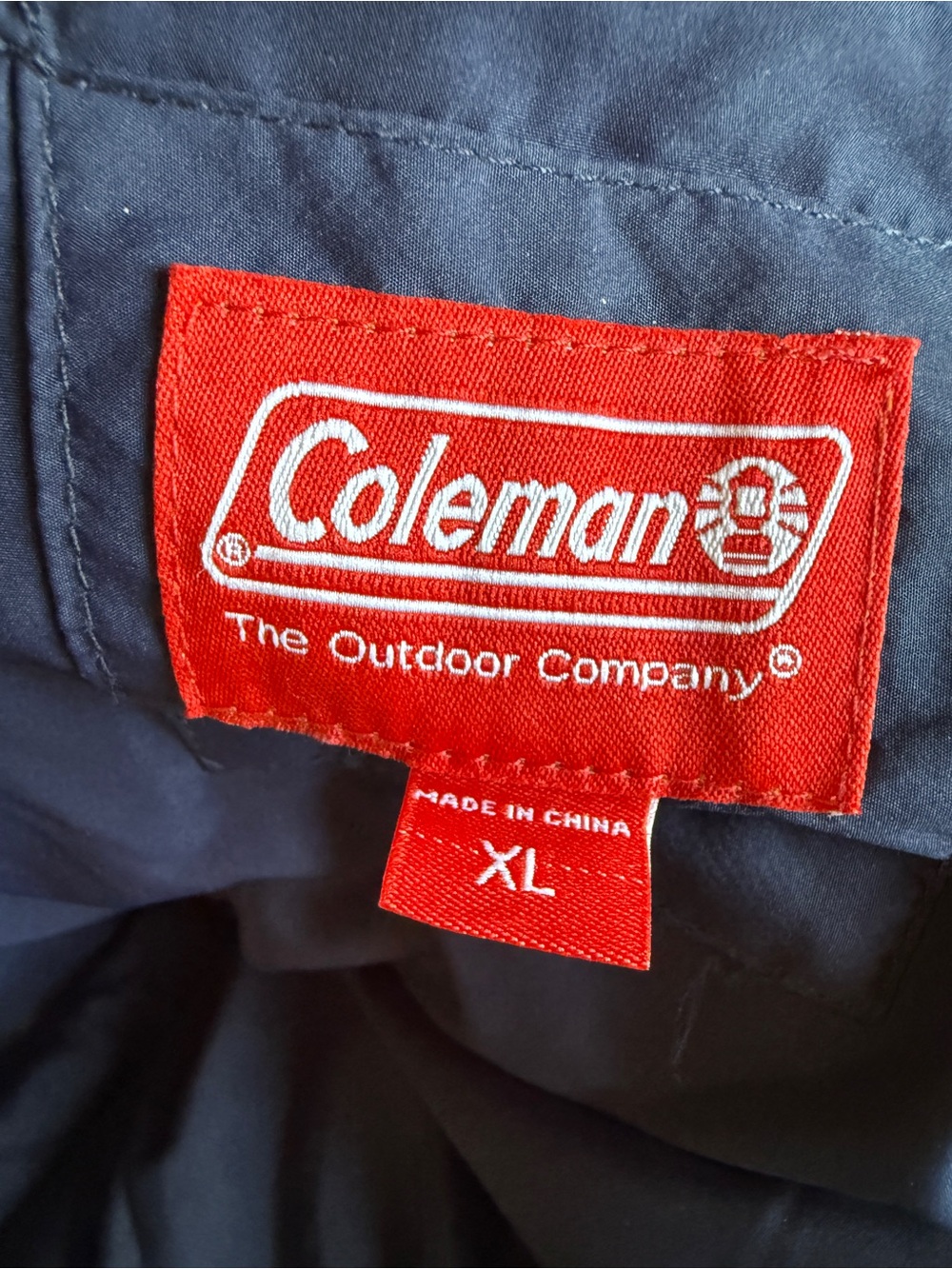 Coleman Navy Quilted Vest w/ Suede Trim - Mens XL⁠ - Picture 6 of 15